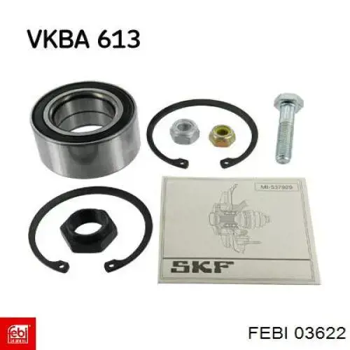 Купити 03622 Febi Підшипник маточини передньої/задньої