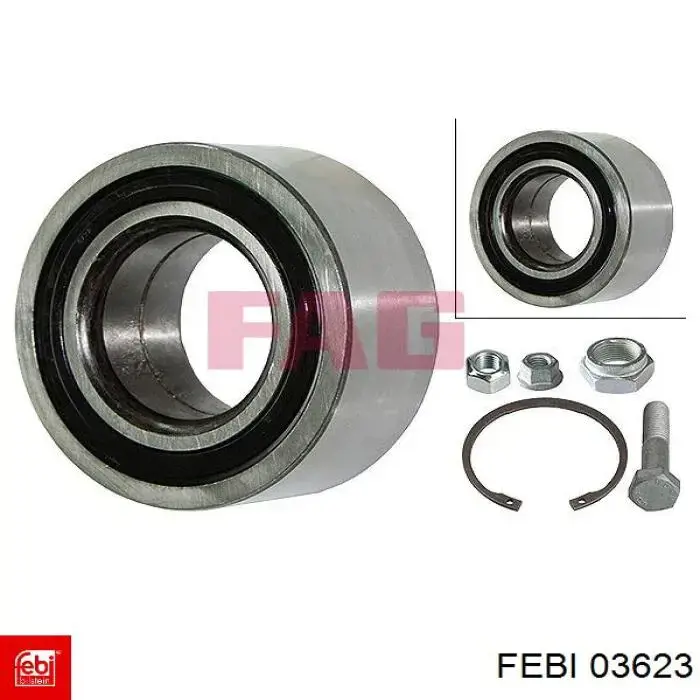 03623 Febi Підшипник ступиці зовнішній, пер/зад