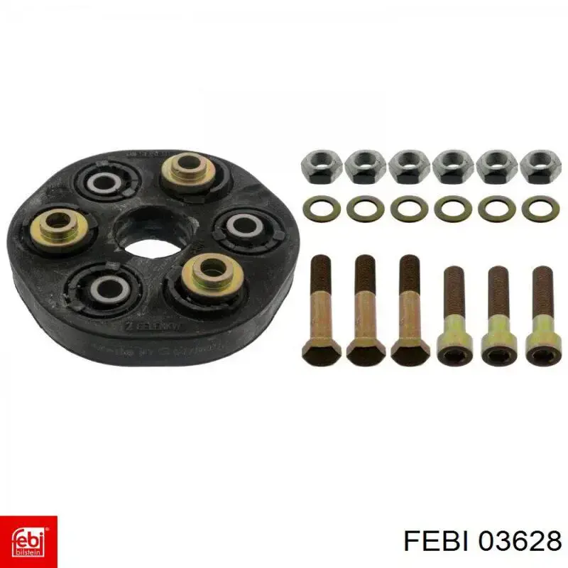 Муфта кардана еластична, передня Febi 03628 ціна, від 30.68 USD