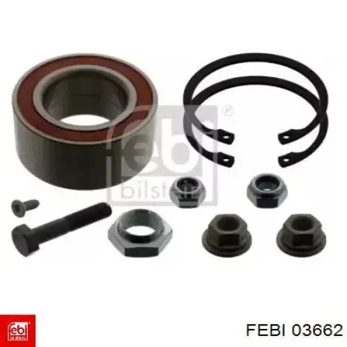 Купити 03662 Febi Підшипник ступиці передньої