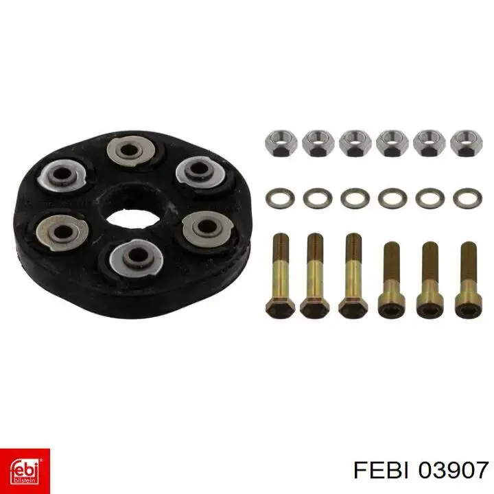 Муфта кардана еластична, перед./зад. Febi 03907 ціна, від 33.90 USD
