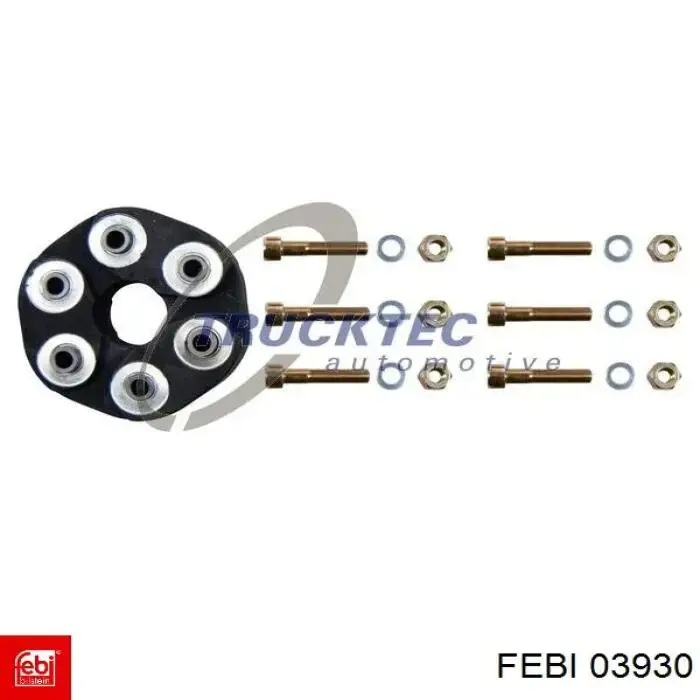 Муфта кардана еластична, перед./зад. Febi 03930 ціна, від 52.11 USD