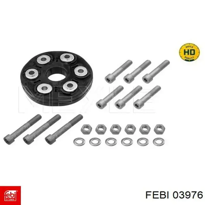 Муфта кардана еластична, передня 03976 Febi