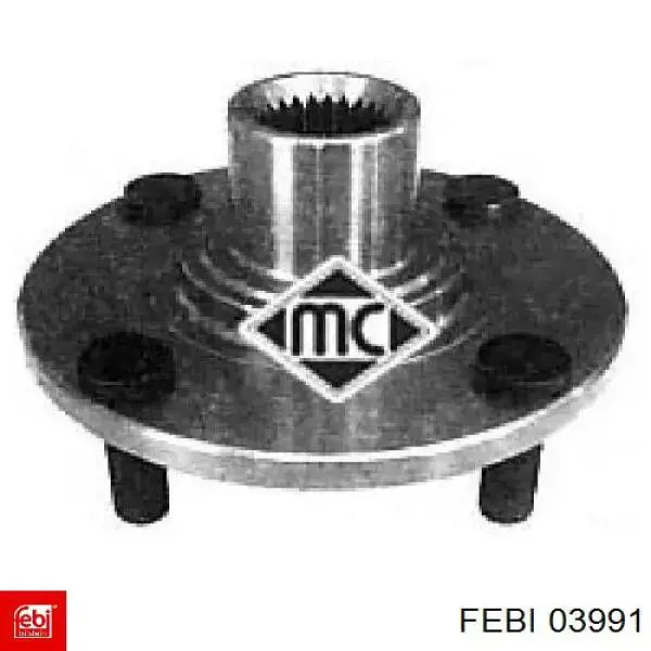 Маточина колеса передня Febi 03991 ціна, від 19.01 USD