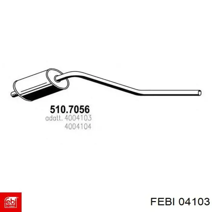 Сайлентблок переднього важеля 04103 Febi