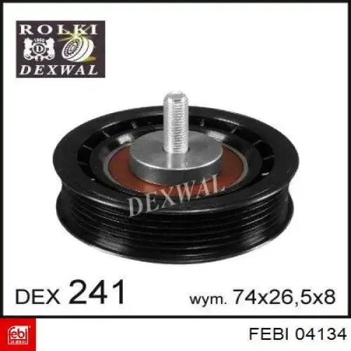 Натяжний ролик 04134 Febi