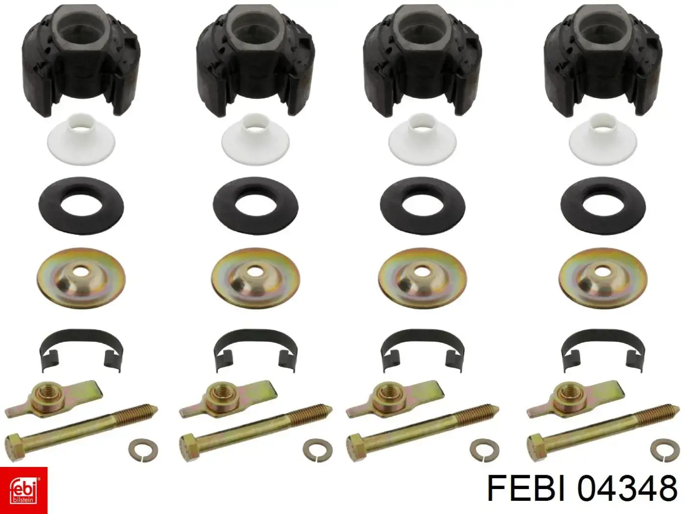 04348 Febi Подушка передньої балки