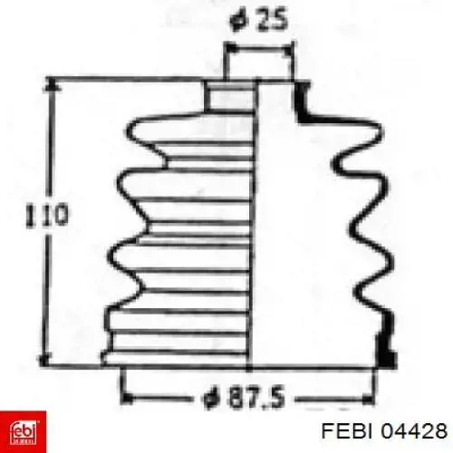 Купити 04428 Febi Датчик тиску масла
