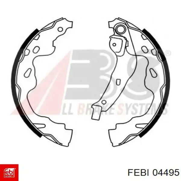 04495 Febi Ремкомплект шкворня поворотного кулака