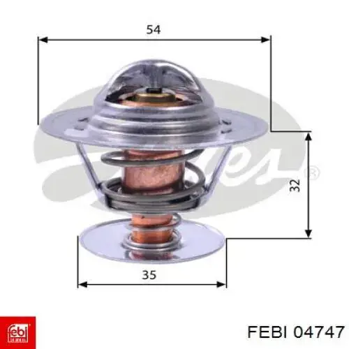 Автомобільний термостат Febi 04747 ціна, від 8.61 USD