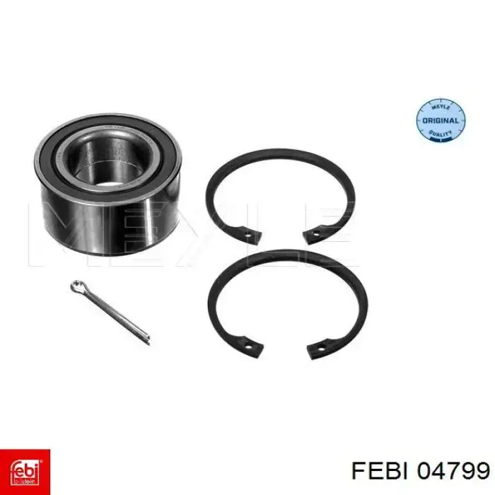 Комплект підшипник маточини передньої Febi 04799 ціна, від 11.40 USD
