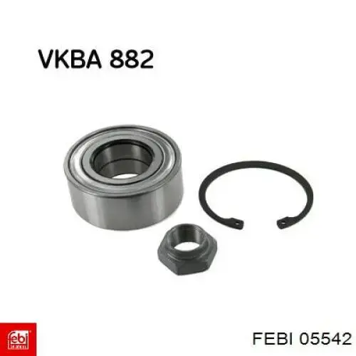 Комплект підшипник маточини передньої Febi 05542 ціна, від 15.12 USD
