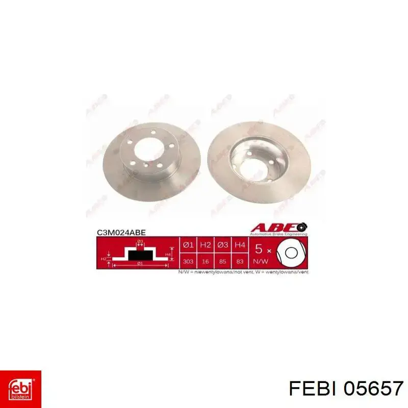 Втулка стабілізатора заднього, зовнішня Febi 05657 ціна, від 2.15 USD