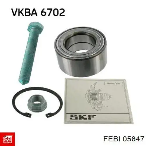 Купити 05847 Febi Підшипник задньої ступиці
