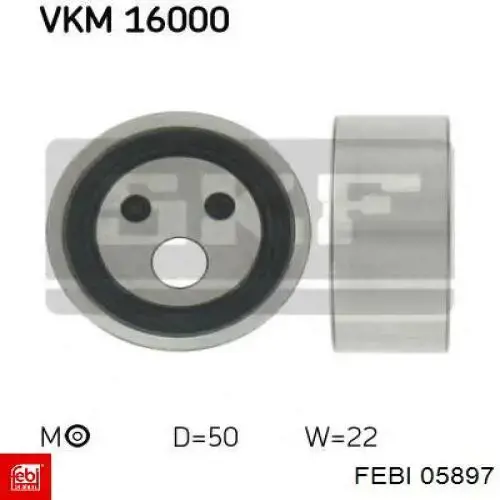 Купити 05897 Febi Натяжний ролик