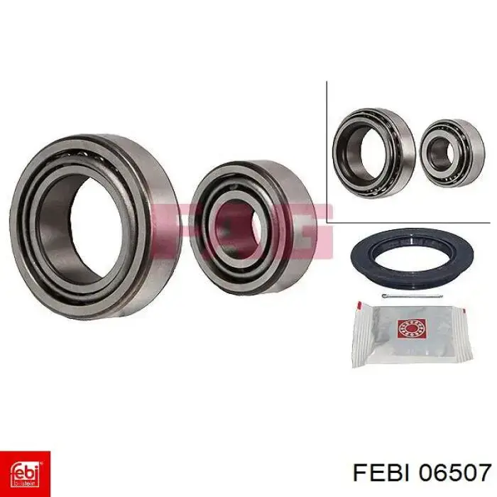 Підшипник маточини передньої/задньої Febi 06507 ціна, від 7.60 USD