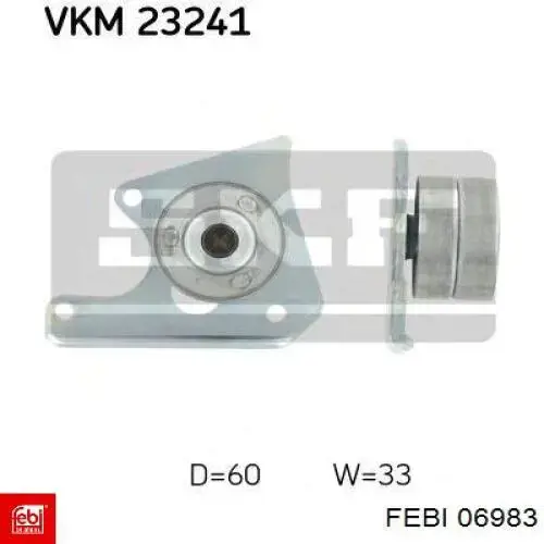 Купити 06983 Febi Ролик паразитний ГРМ