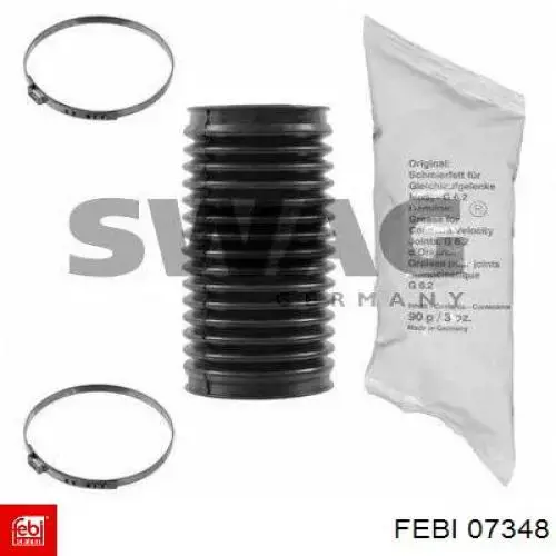 Пильник рульового механізму/рейки, правий Febi 07348 ціна, від 3.72 USD