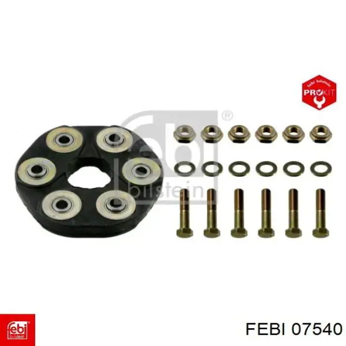 Муфта еластична карданного вала Febi 07540 ціна, від 53.14 USD
