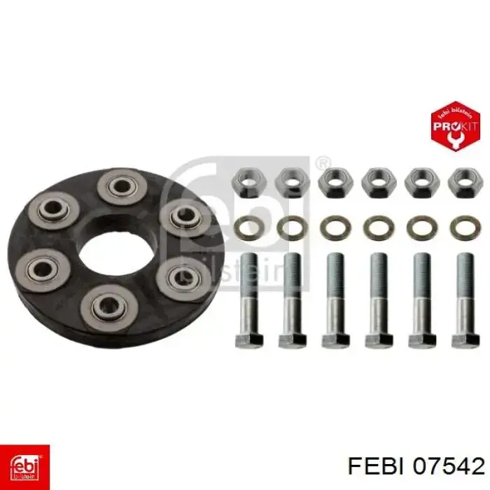 Муфта кардана еластична, перед./зад. Febi 07542 ціна, від 38.85 USD
