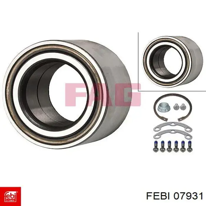 Купити 07931 Febi Підшипник задньої ступиці