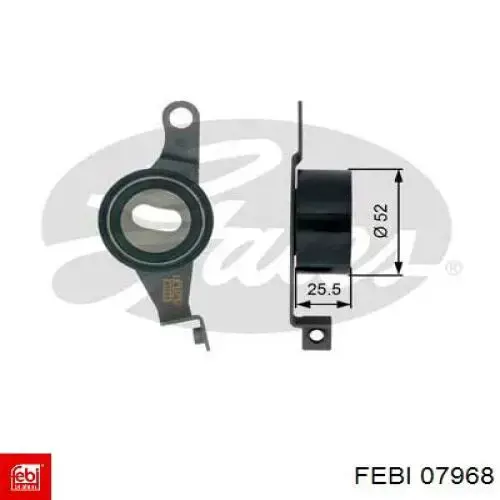 Ролик натяжителя ременя газорозподілу Febi 07968 ціна, від 19.39 USD