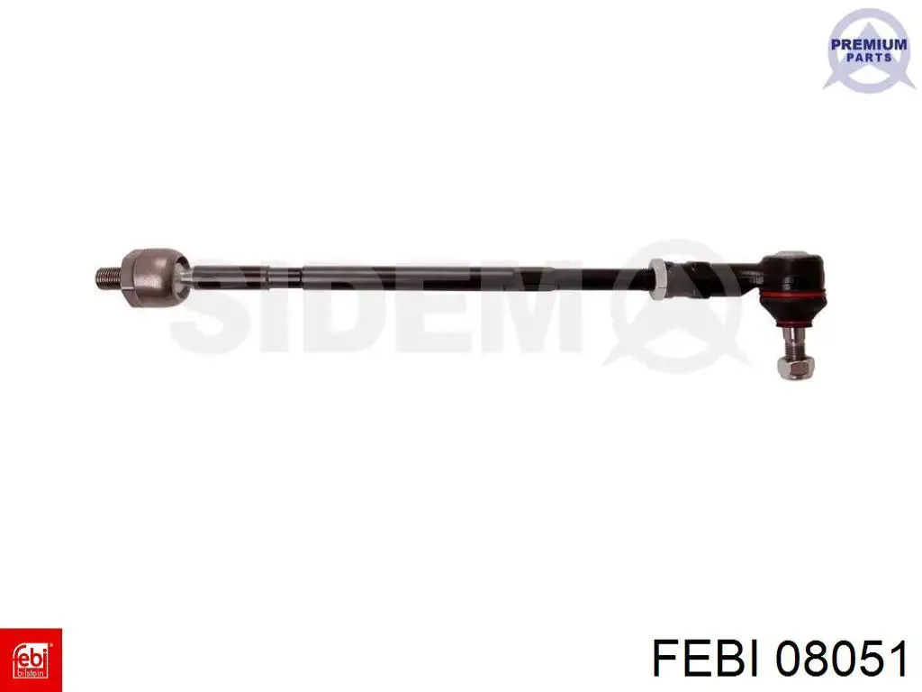 Тяга рульова в зборі, права Febi 08051 ціна, від 12.36 USD