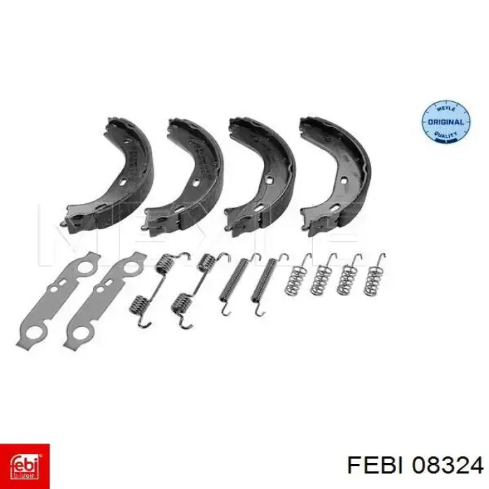 Колодки ручника / стоянкового гальма Febi 08324 ціна, від 15.81 USD
