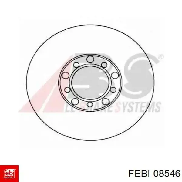 Диск переднього гальма Febi 08546 ціна, від 35.78 USD
