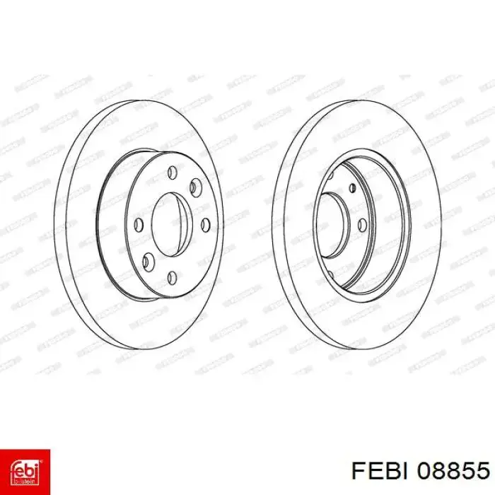 Тяга рульова поперечна Febi 08855 ціна, від 86.90 USD