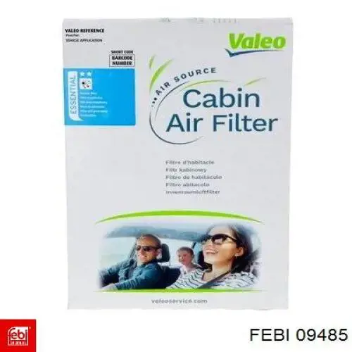 Купити 09485 Febi Фільтр салону вугільний