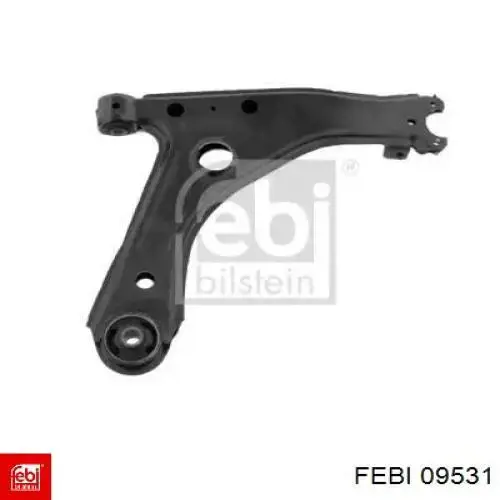 Важіль передньої підвіски нижній, правий Febi 09531 ціна, від 41.52 USD