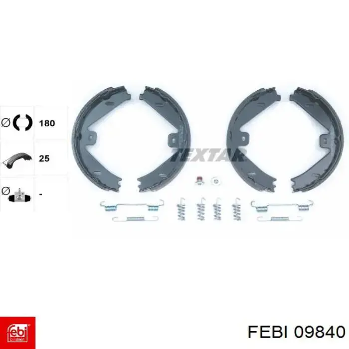 Тріскачка гальмівна, заднього моста Febi 09840 ціна, від 38.00 USD