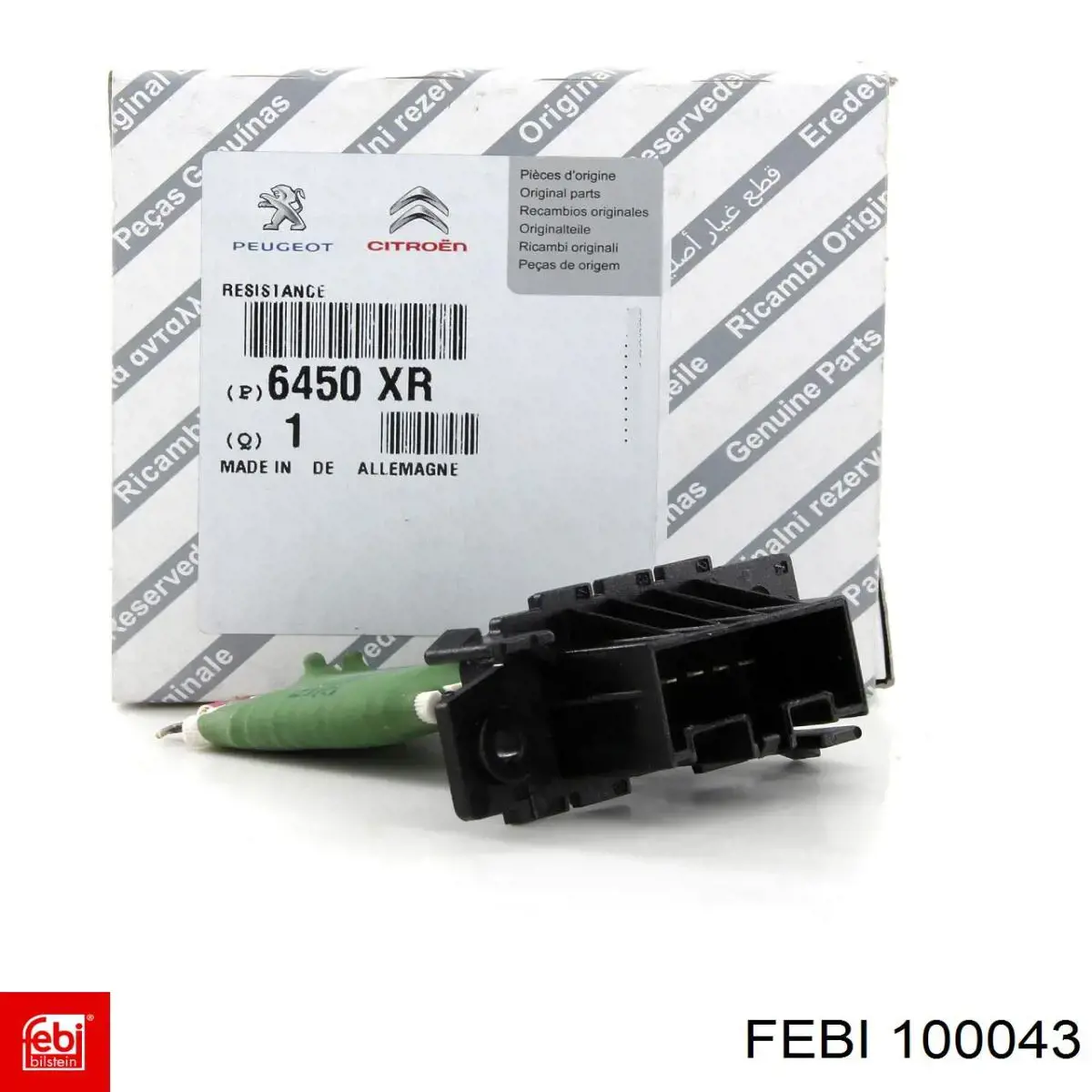 Резистор пічки 100043 Febi