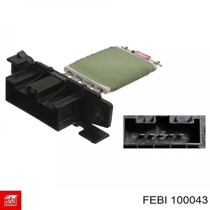 100043 Febi резистор (опір пічки, обігрівача салону)