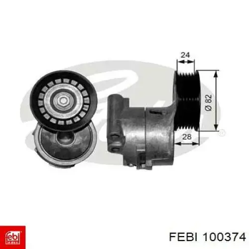 Елемент повітряного фільтра Febi 100374 ціна, від 9.94 USD