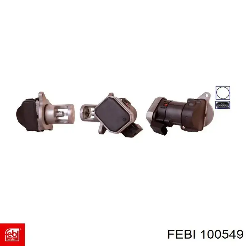 100549 Febi Клапан рециркуляції відпрацьованих газів EGR