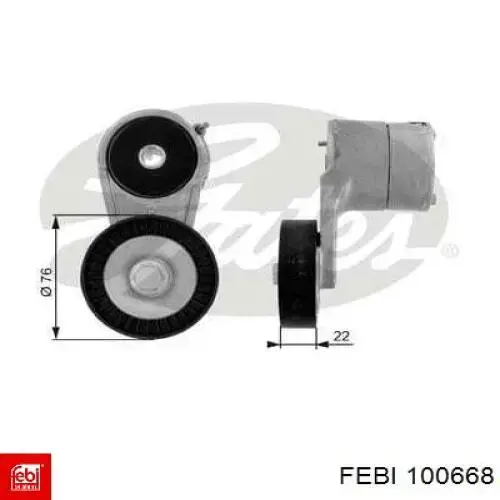 Радіатор пічки 100668 Febi