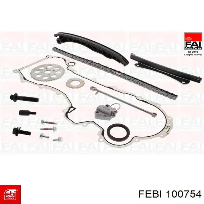 Комплект ланцюга ГРМ 100754 Febi