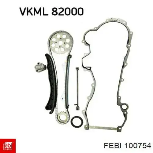 Купити 100754 Febi Комплект ланцюга ГРМ