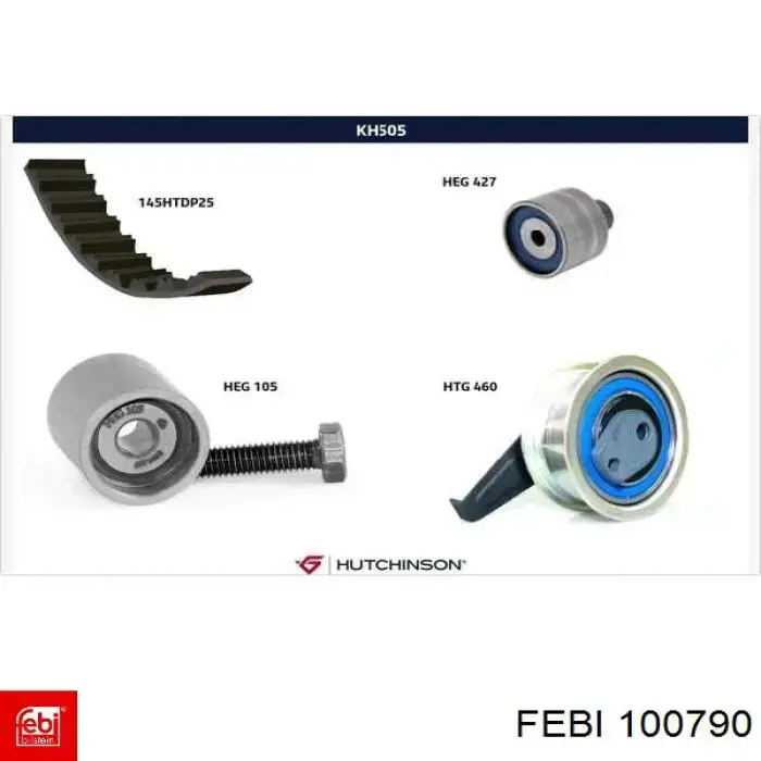 Комплект ГРМ Febi 100790 ціна, від 111.61 USD