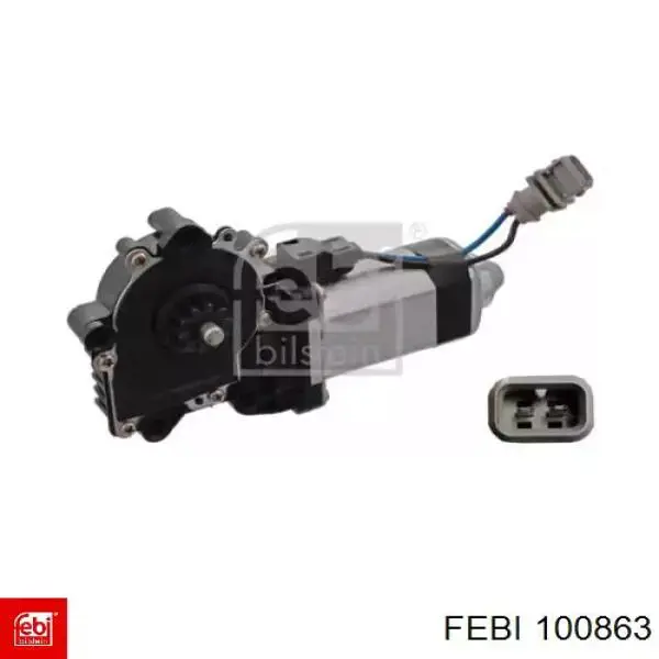 Мотор склопідйомника дверей передніх, лівих Febi 100863 ціна, від 27.31 USD