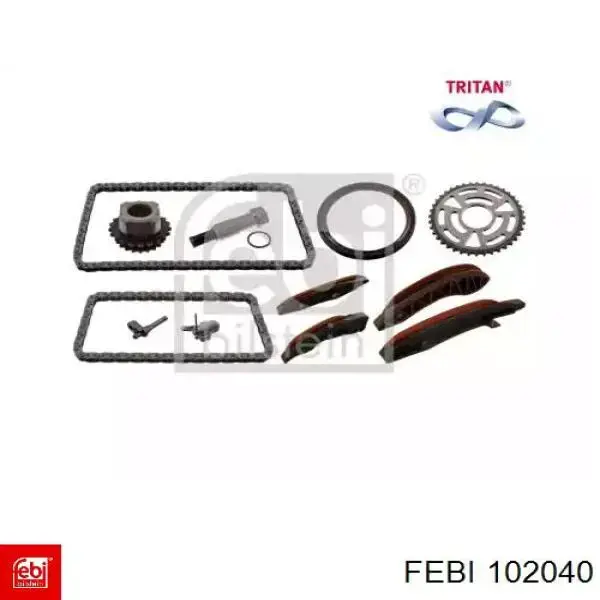 102040 Febi Ланцюг ГРМ, комплект