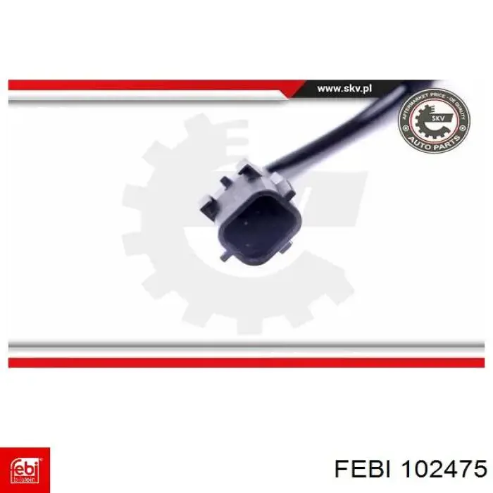 Купити 102475 Febi Датчик АБС (ABS) передній