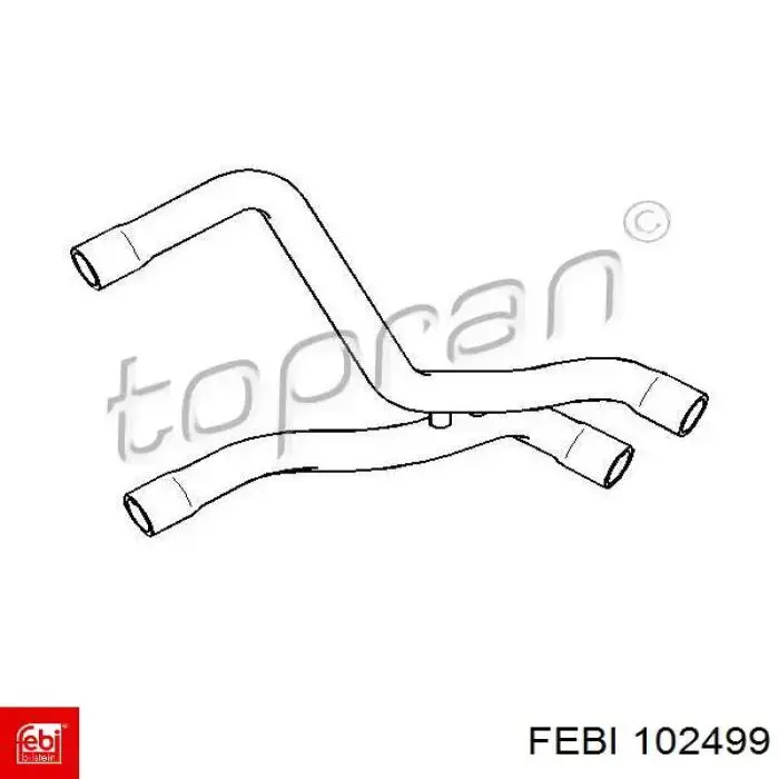 Шланг/патрубок системи охолодження 102499 Febi