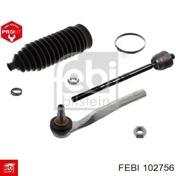 Тяга рульова в зборі, ліва Febi 102756 ціна, від 60.36 USD