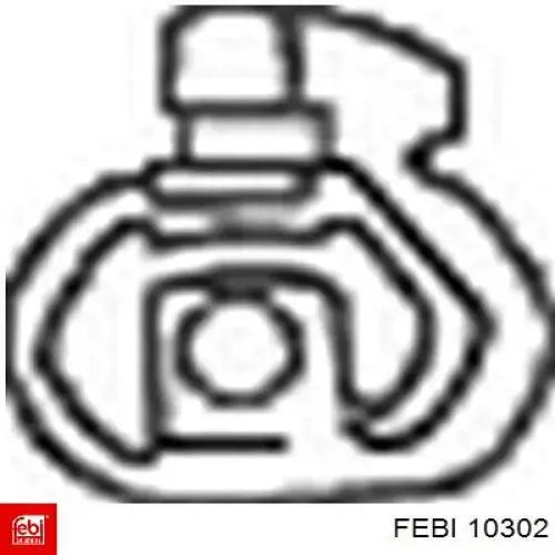 Подушка кріплення глушника Febi 10302 ціна, від 0.98 USD
