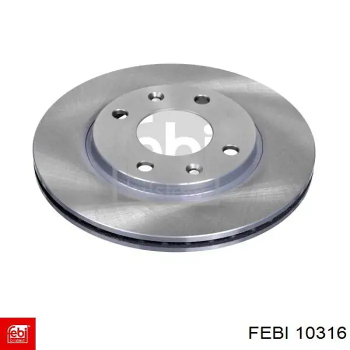 10316 Febi диск гальмівний передній