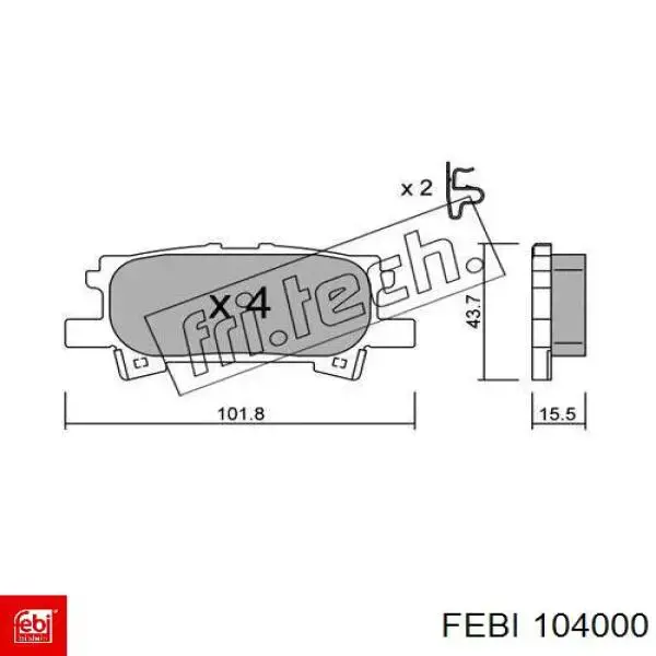  Febi 104000 ціна, від 17.91 USD