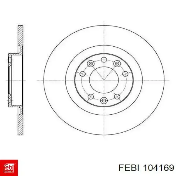 104169 Febi Дискові гальма
